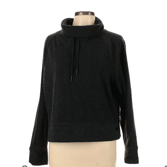 Black Cowl Neck Fleece - Picture 1 of 3